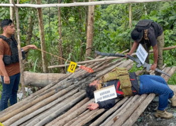 Reconstruction Held in Nabire Over Planned Killing of Two Police Officers