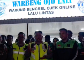 Kakorlantas Polri Sapa Driver Ojol di Medan, Dorong Sinergi Lewat Selter Kamtibmas