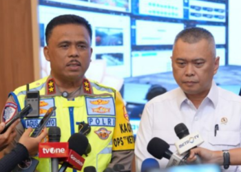 Kakorlantas Pantau Arus Mudik di JMTC, Lalu Lintas Meningkat namun Masih Terkendali
