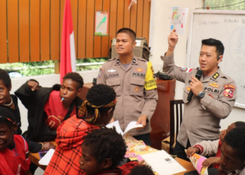 Tembagapura Perkuat Kepercayaan Warga Lewat Bakti Sosial Hari Bhayangkara, Pendidikan Anak Jadi Jembatan Kebersamaan